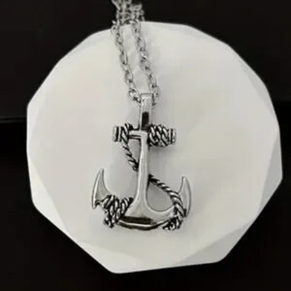 Anchor Necklace Stainless Steel Sailor Navy Marine Pirate Christmas Gift - NEW!!